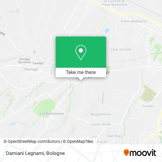 Damiani Legnami map