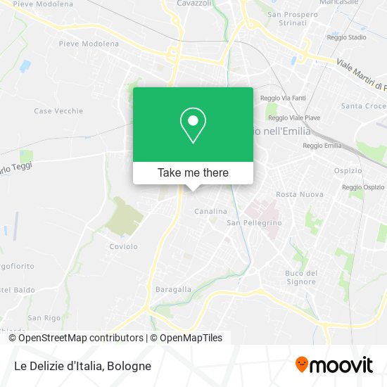 Le Delizie d'Italia map