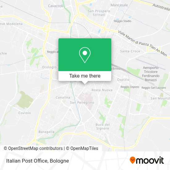 Italian Post Office map