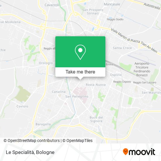 Le Specialità map