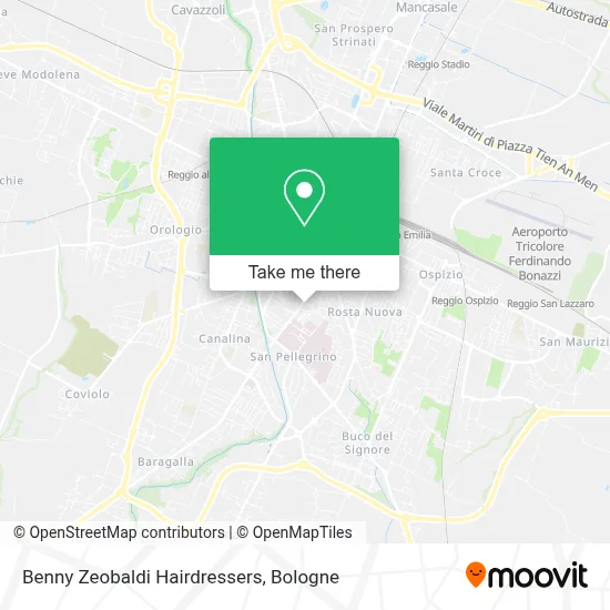 Benny Zeobaldi Hairdressers map