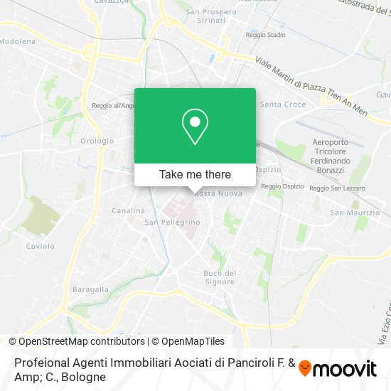 Profeional Agenti Immobiliari Aociati di Panciroli F. & Amp; C. map