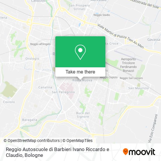 Reggio Autoscuole di Barbieri Ivano Riccardo e Claudio map