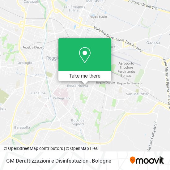 GM Derattizzazioni e Disinfestazioni map