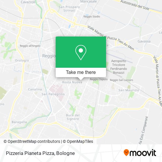 Pizzeria Pianeta Pizza map