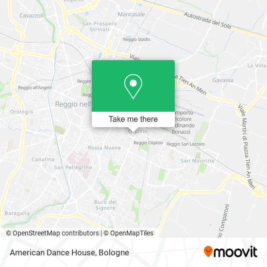 American Dance House map