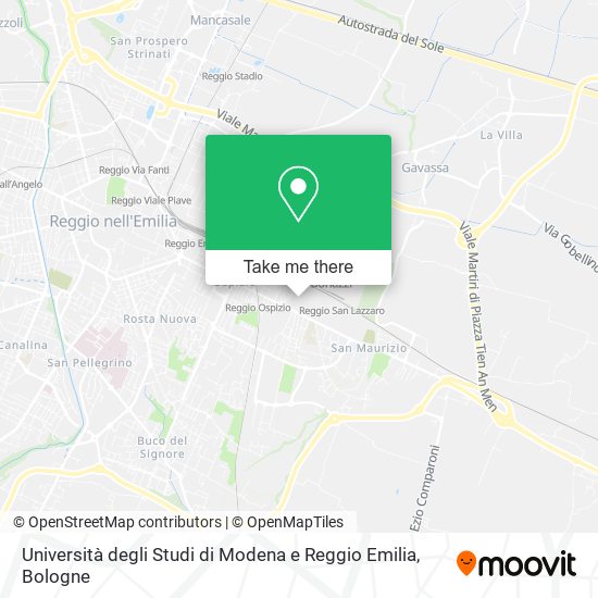 Università degli Studi di Modena e Reggio Emilia map