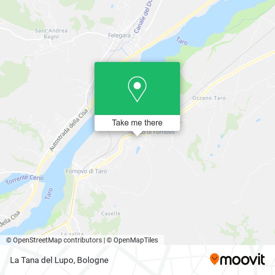 La Tana del Lupo map