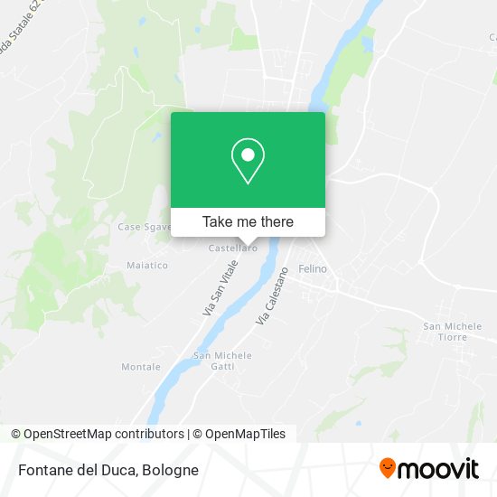 Fontane del Duca map