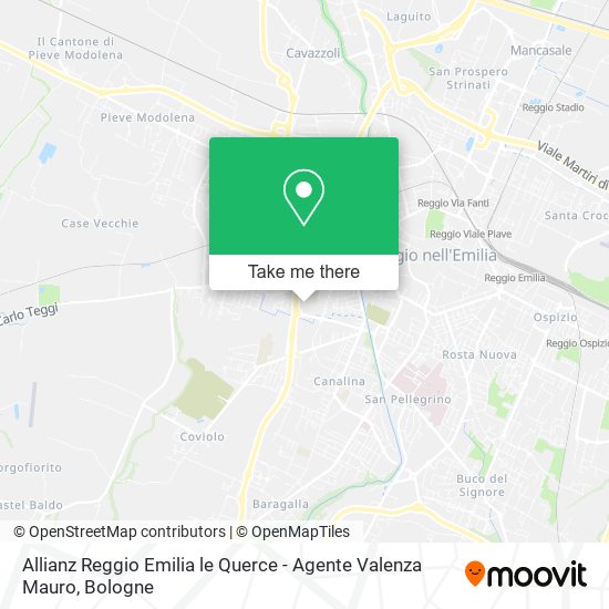 Allianz Reggio Emilia le Querce - Agente Valenza Mauro map