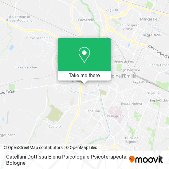Catellani Dott.ssa Elena Psicologa e Psicoterapeuta map