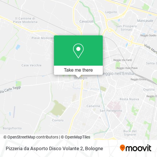 Pizzeria da Asporto Disco Volante 2 map