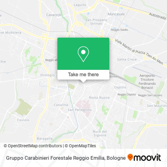 Gruppo Carabinieri Forestale Reggio Emilia map