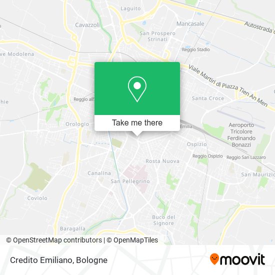 Credito Emiliano map