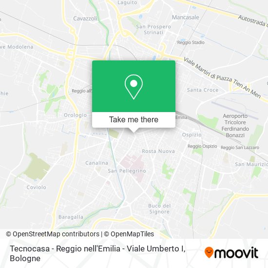 Tecnocasa - Reggio nell'Emilia - Viale Umberto I map