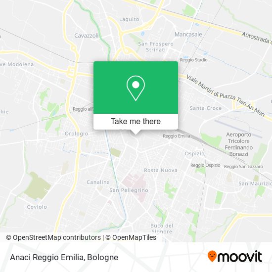 Anaci Reggio Emilia map