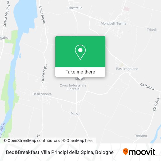 Bed&Breakfast Villa Principi della Spina map