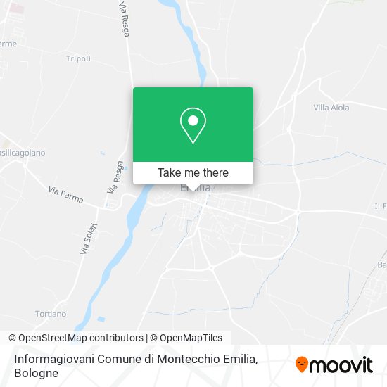 Informagiovani Comune di Montecchio Emilia map
