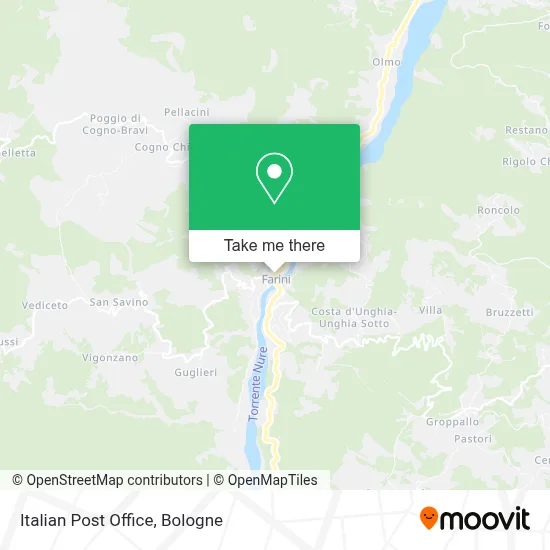 Italian Post Office map