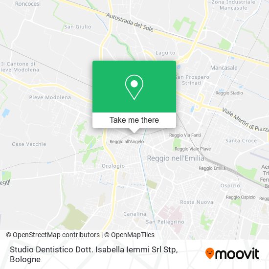 Studio Dentistico Dott. Isabella Iemmi Srl Stp map