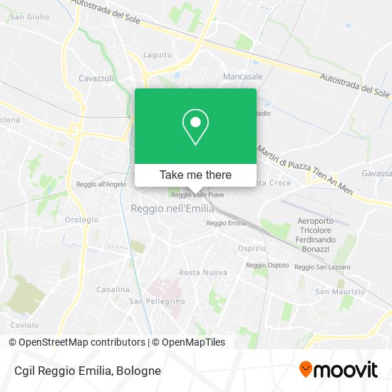 Cgil Reggio Emilia map