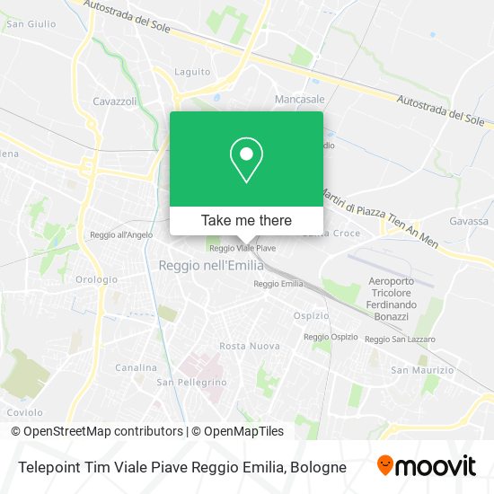 Telepoint Tim Viale Piave Reggio Emilia map