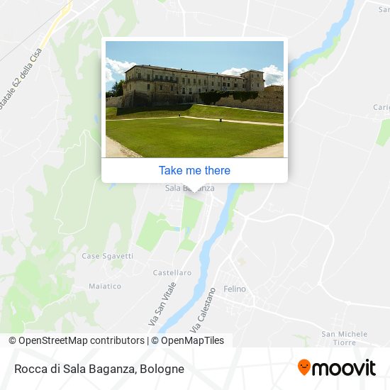 Rocca di Sala Baganza map
