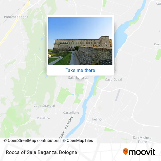 Rocca of Sala Baganza map