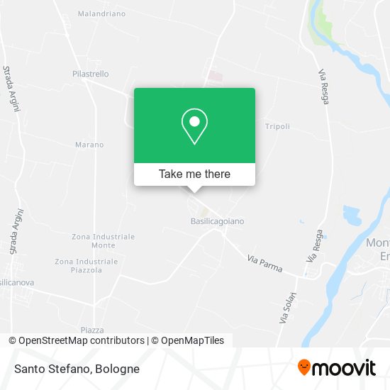 Santo Stefano map