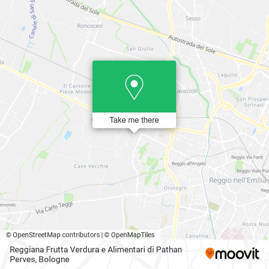Reggiana Frutta Verdura e Alimentari di Pathan Perves map