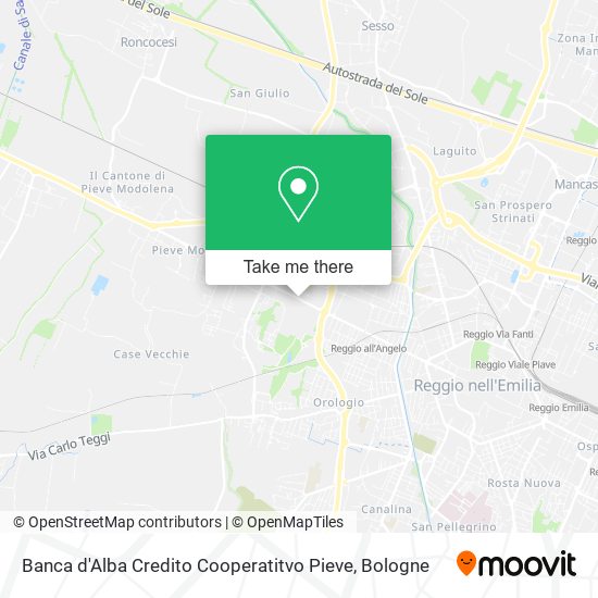 Banca d'Alba Credito Cooperatitvo Pieve map
