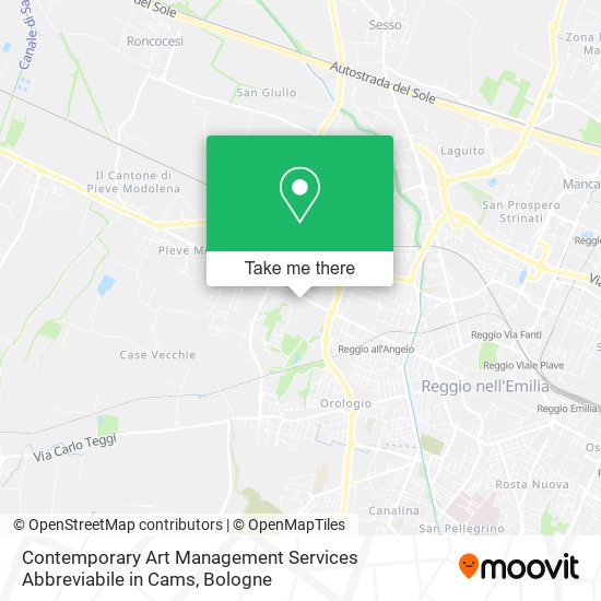 Contemporary Art Management Services Abbreviabile in Cams map