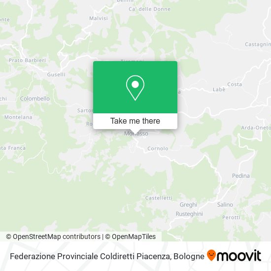 Federazione Provinciale Coldiretti Piacenza map