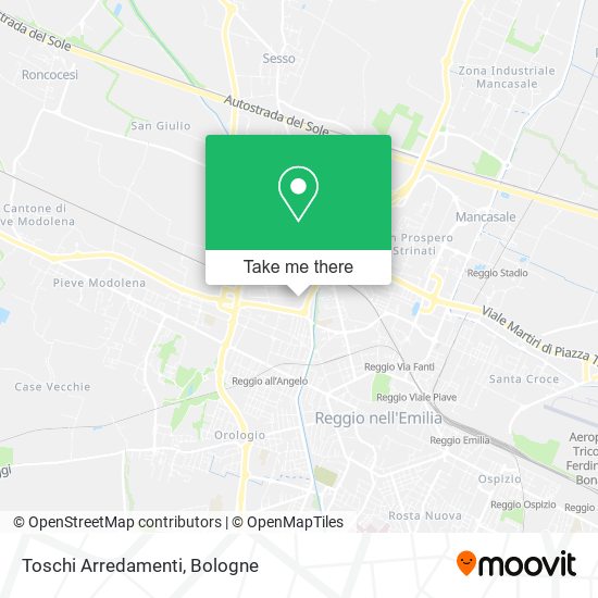 Toschi Arredamenti map