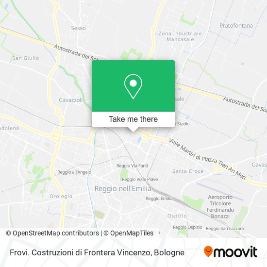 Frovi. Costruzioni di Frontera Vincenzo map