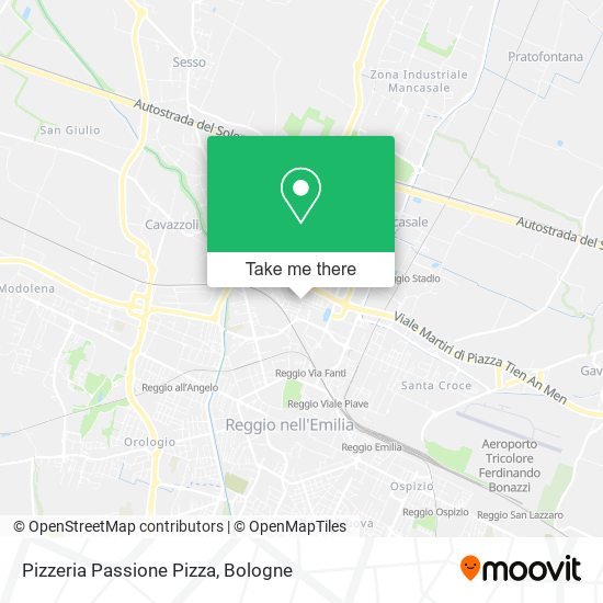 Pizzeria Passione Pizza map