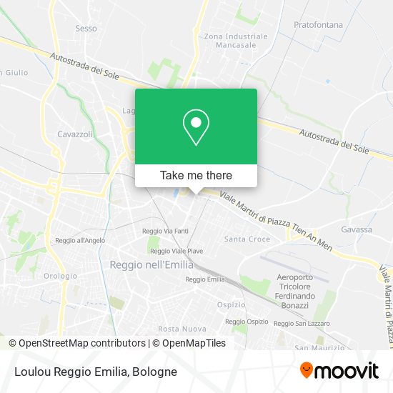 Loulou Reggio Emilia map