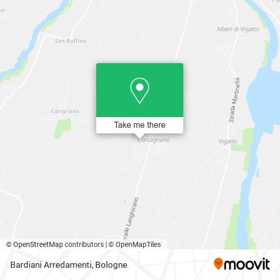 Bardiani Arredamenti map
