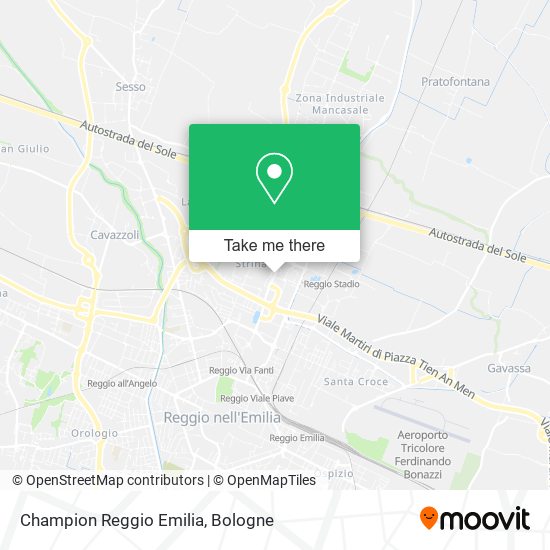 Champion Reggio Emilia map