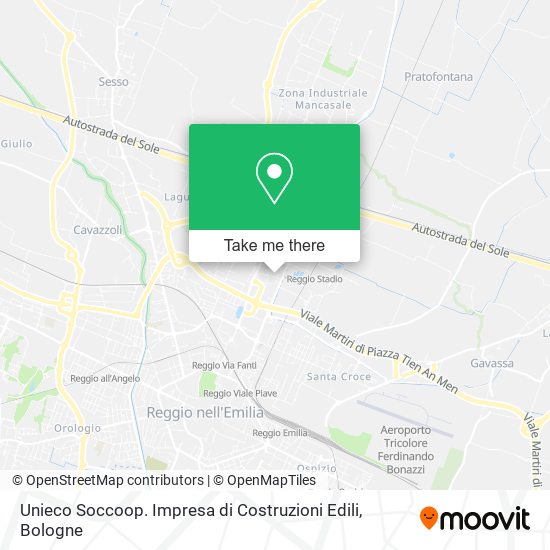 Unieco Soccoop. Impresa di Costruzioni Edili map