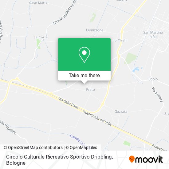 Circolo Culturale Ricreativo Sportivo Dribbling map
