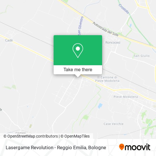 Lasergame Revolution - Reggio Emilia map