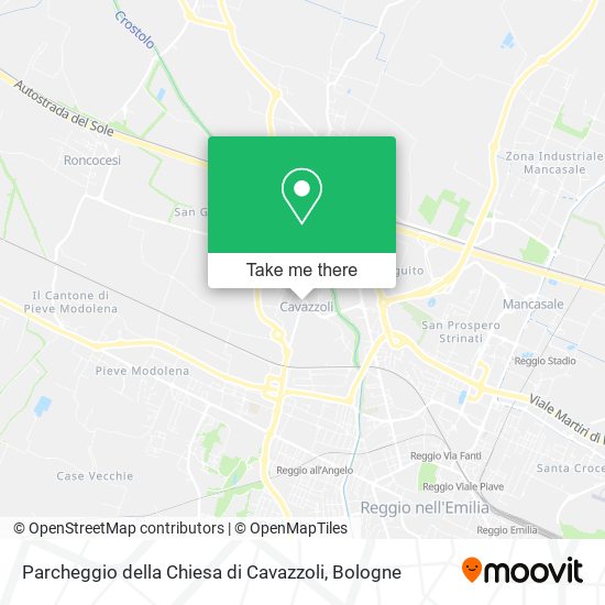 Parcheggio della Chiesa di Cavazzoli map