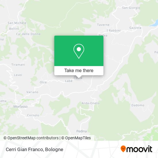 Cerri Gian Franco map