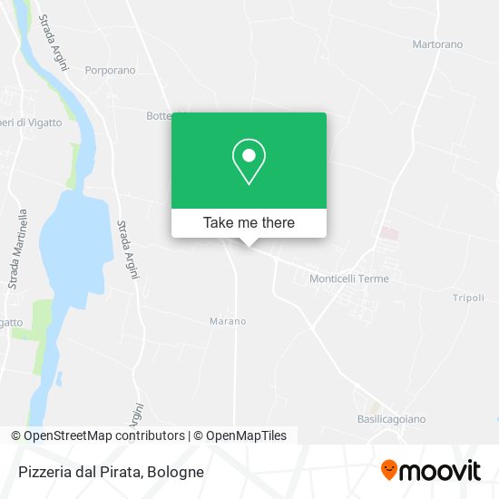 Pizzeria dal Pirata map