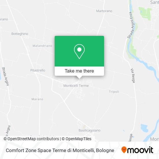Comfort Zone Space Terme di Monticelli map