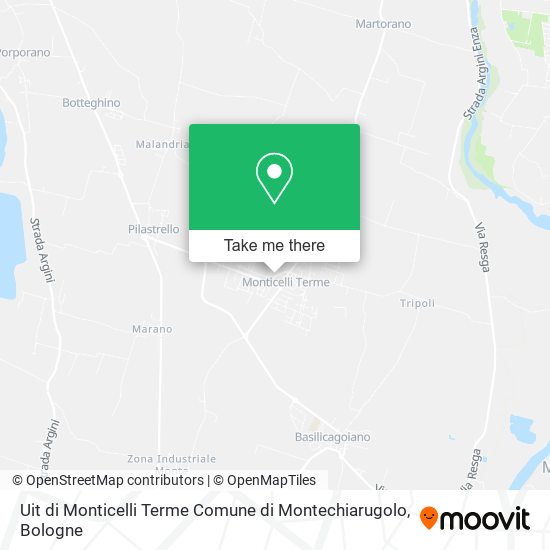 Uit di Monticelli Terme Comune di Montechiarugolo map