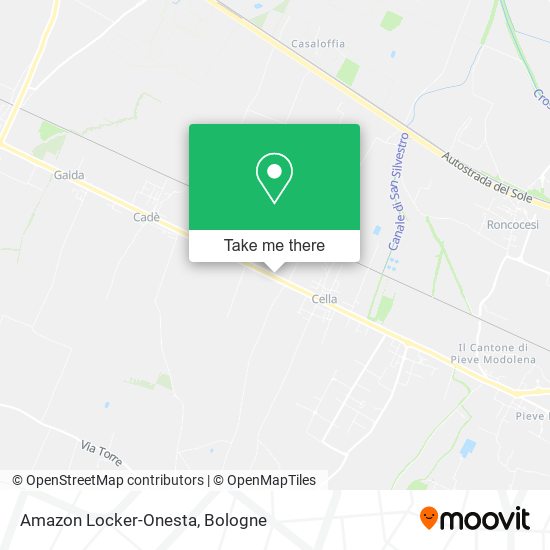 Amazon Locker-Onesta map