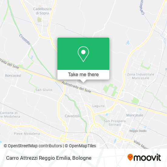Carro Attrezzi Reggio Emilia map
