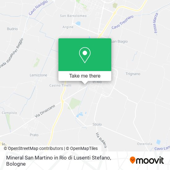 Mineral San Martino in Rio di Lusenti Stefano map